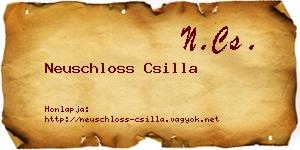 Neuschloss Csilla névjegykártya